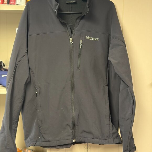 L Navy Blue Marmot Soft Shell Jacket - Picture 2 of 7